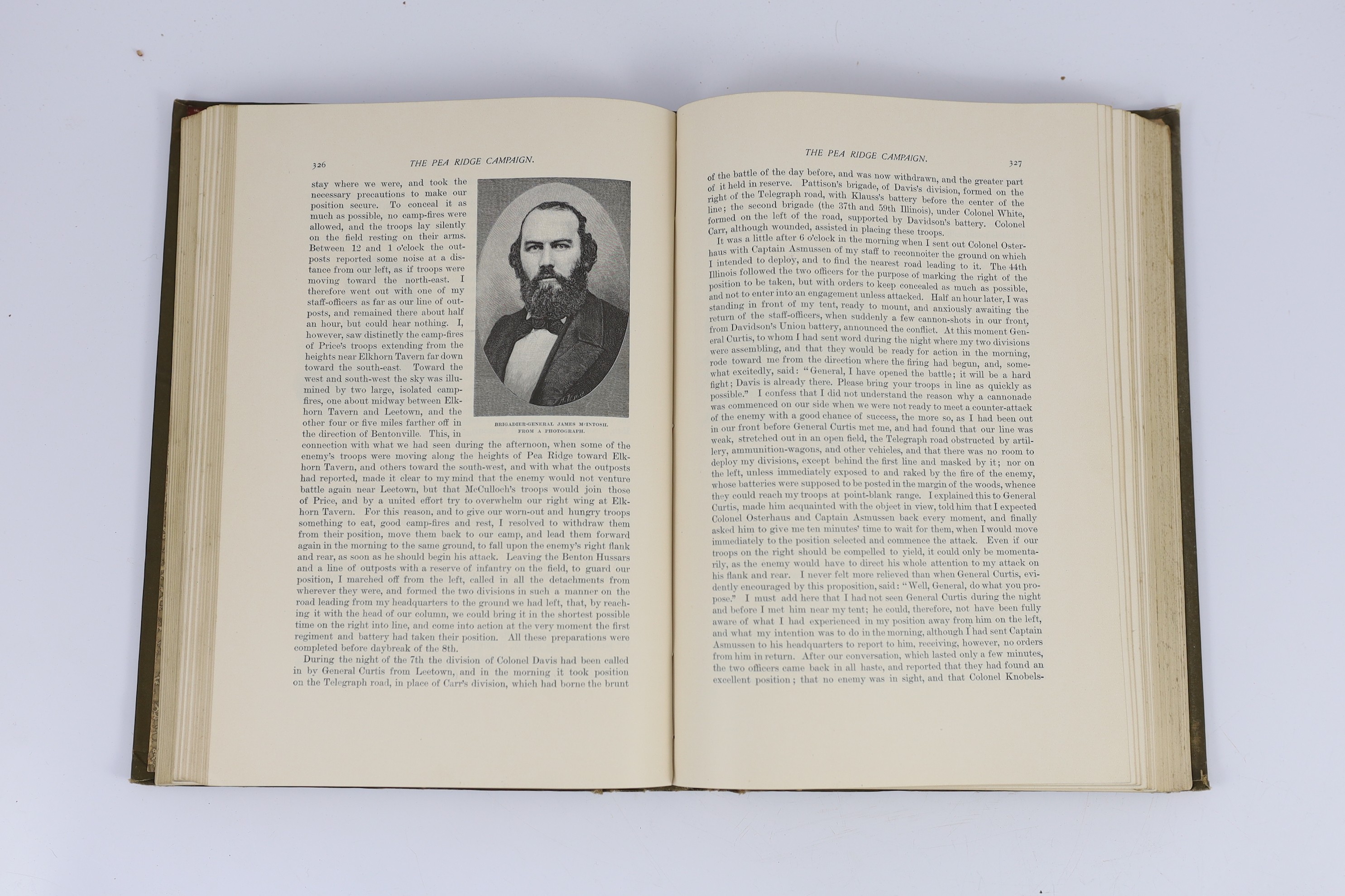 Johnson, Robert Underwood and Buel, Clarence Clough (editors) - Battles and Leaders of the Civil War ..., 4 vols, frontispieces and many illus. throughout; publisher's gilt cloth, thick imp. 8vo. New York, 1884-87